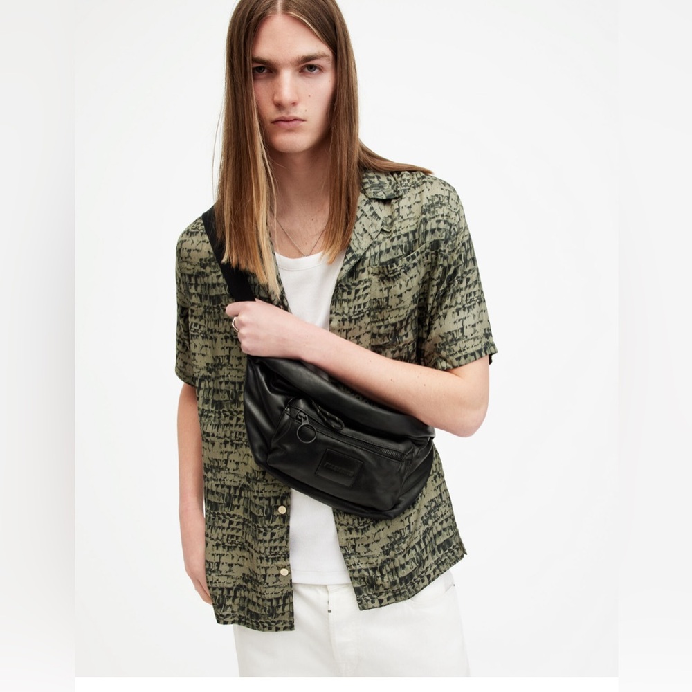 AllSaints Ronin Leather Bum Bag